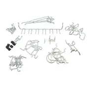 Zenith Zinc Plated Assorted Pegboard Hooks Kit - 47 Pack