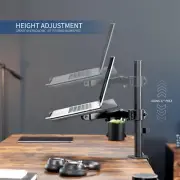 VIVO Single Laptop Notebook Desk Mount Stand with USB Hub, Fully Adjustable E...