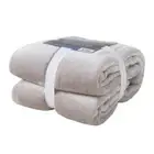 Onkaparinga SINGLE Bed Faux Mink Blanket Moonbeam. 500GSM weight. Size 160x210cm