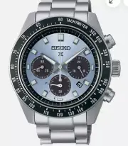 Seiko SSC935 Prospex Light Blue Speedtimer Solar Watch 100m Box Tags Papers