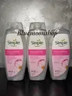 3 x 450ml Simple Nourishing Shower Gel Sensitive Skin Chamomile oil & Vitamin E