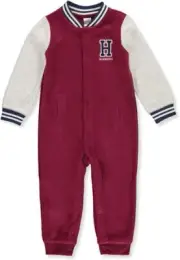 Carter's Baby Boys' Handsome Fleece Jumpsuit NB,9M