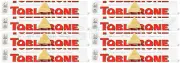 8 TOBLERONE WHITE Chocolate Bars with Honey & Almond Nougat 100g 3.5oz