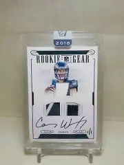 2018 Panini Honors Carson Wentz 2016 National Treasures Rookie Patch Auto 1/1