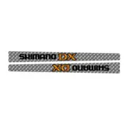 Shimano DX Crank decal set - BLACK - old school bmx