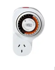 HPM 24 Hour Analog Timer With Offset Mechanical Power Point LIGHT TOYS FAN PUMP