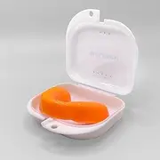 Custom-Fit Mouth Guard For Sports - Impact-Resistant, BPA-Free, Includes Storage Case and Impression Kit - Orange Color