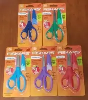 Fiskars 5 inch Kids Scissors, Safety-Edge Blade with Sheath New NIP Multi-Color