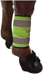 HyVIZ Reflector Horse Leg Wraps (UK Size: Pony) (Yellow)