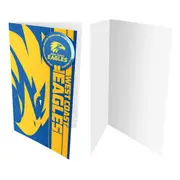 West Coast Eagles AFL Team Logo Badge and Greeting Card