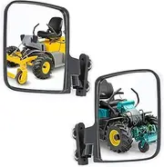 [HECASA] Magnetic Tractor Mirror Compatible with Kubota John Deere Zero Turn Mower Side Mirrors 226LB Rated Plastic & Glass Black, CB-1986