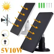 10W Solar Panel Wall Mounting Waterproof for Doorbell Security Camera Bracket