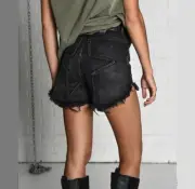 NEW ONE TEASPOON Shorts 22 BLACK VAN JULIETTES Star PPR $129 Rare Hard To Find