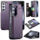 Leather Wallet Case for Samsung Z Flip 6/Flip 5/Fold 5/Fold4 RFID Blocking Cover