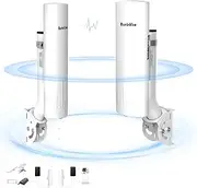 Outdoor IP65 Waterproof Point to Point Internet Wireless Long Range Transmission for Starlink Gen 3 Router, Starlink WiFi Extender, 5.8GHz 3KM 1000Mbps with 18dBi High Gain Antenna, 2 Pack
