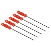 5Pcs Chainsaw Chain Sharpening File 4.0mm Round Chainsaw File Red