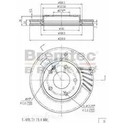 Bremtec Euro-Line GeoZinc Coated Brake Rotor - BDR10350EL