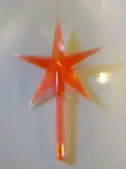 Medium ORANGE Star for Ceramic Christmas Tree-Topper