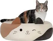 Squishmallows Original 24-Inch Cam The Calico Cat Pet Bed - Medium Ultrasoft Official Jazwares Plush Pet Bed