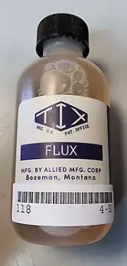 Tix Flux - Plastic Bottle - 2 ounce 59.1mL For Soldering Allied Manufacture