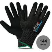 144 Pairs YSF Nexus ECO Cut 5 Nitrile Foam Finish Cut Resistant Gloves - XLarge