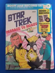 STAR TREK "PASSAGE TO MOAUV" VINTAGE BOOK AND RECORD SET