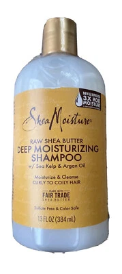 Shea Moisture Raw Shea Butter Moisture Retention Shampoo 13 oz Hair Care New