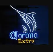 Corona Extra Swordfish 20"x16" Neon Sign Lamp Light Party Man Cave Beer Club EY