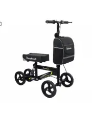 Bless Reach Steerable Knee Walker Deluxe Scooter Black All Terrain WB-2208