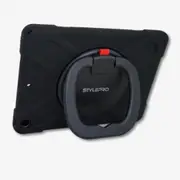 StylePro, iPad 10th generation tough shockproof kids case with rotating stand, 10.9", black