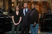 Snl Tina Fey Alec Baldwin Tracy Morgan during the monologue TV Old Photo