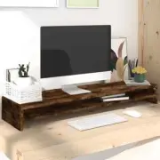 Wooden Monitor Stand Computer Laptop TV Desktop Riser Table Display Shelf Oak