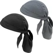 2PCS Pirate Headscarf Cap Cycling Running Hat Quick Dry Biker Cloth Bandana Cap