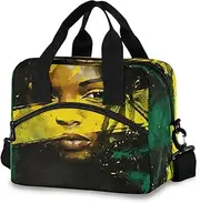 Flag of Jamaica Lunch Box Cooler Bag Kids Insulated Lunch Bag, Lunch Tote Bags, Lunch Box with Strap