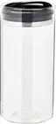 Prepara Evak Compact Glass Food Storage, 75 Ounce, Extra Large, Gloss Black