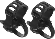 2Pcs Rubber Cane Holder for Wheelchair Scooter Heavy Duty Crutch Storage Support for Seniors Convenient Mobility Aid Attachment for Walking Sticks