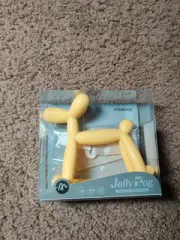 Miraloop for Baby 3M+ Silicone Infant Jellydog Wrist Soothing Teether Yellow