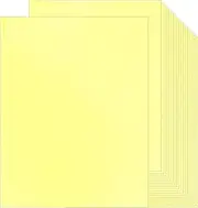 Yellow Thick Paper Cardstock - for Invitations Card, Scrapbook Supplies, Menus | 92 lb Card Stock | 8.5 x 11 inch | Heavy Weight Cover Stock (250 gsm) | 8 1/2 x 11 | 20 Sheets Per Pack