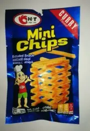 Ceylon Curry Flavor Extruded Snack Mini Chips Crispy Spicy for Kids