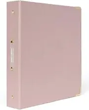 russell+hazel Bookcloth Signature 3-Ring Binder, Peony, 10.75" x 12"