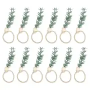 12Pcs Napkin Rings, Rustic Farmhouse Table Napkin Holders for Decoration, 140 mm