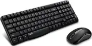 RAPOO X1800S 2.4GHz Wireless Optical Keyboard Mouse Combo Black - 1000DPI Nan...