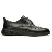 Cole Haan Mens Original Grand Energy Weave Wingtip Brogue Shoes Black