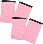 SHINEOFI Notebooks Pads Pack 4pcs A5 Legal Pad Lined Memo Portable Memo for Students Office Workers Teachers