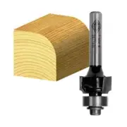 Carbitool T510B1/2 7.9mm 1/2" Shank 2 Flute TCT Rounding Over Bit with Pilot