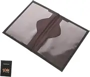 [Baluue] Passport Cover Holder PU Leather Travel Essential Wallet for Tickets and Cards Durable Passport Protector Stylish and Easy to and Women