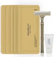 Disposable Shave Kit for Men &Women - 100 Pcs Wheat Straw Razors and Cream Bulk, Individually Wrapped Portable Toiletries Amenities for Hotel, Airbnb, Homeless, Shelter, Charity, Camping and Travel