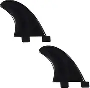 Flexible Plastic Paddle Board Fins - Replacement Fins for River and Surf, Universal Fit for 2-Flap Box-Light Yellow