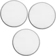 ibasenice 3pcs 6 Inch Jazz Drum Skin Replacement Polyester Drum Head Covers Impact-resistant Drum Supplies