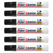 12PK Artline 40 Permanent Paint Crayon Fade Proof High Temperature Marker Black